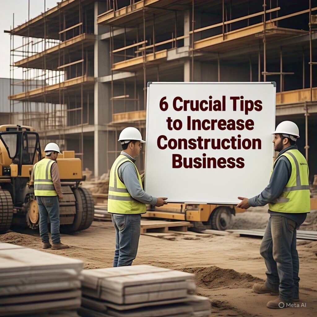 6 Crucial Tips to Increase Sales in a Construction Business