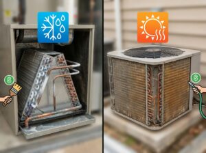 Evaporator Coil vs Condenser Coil: Functions, Costs, and Maintenance Explained