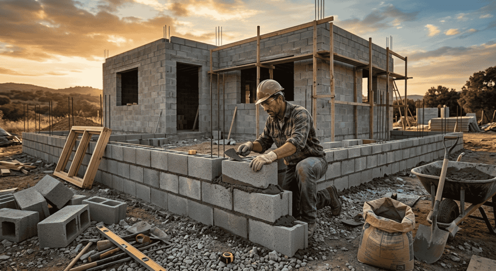 How Many Hours to Build a Concrete Block House Yourself
